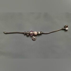 Snakeskin charm bracelet (pandora lookalike)